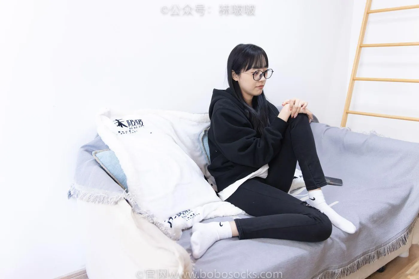 [BoBoSocks袜啵啵]NO.061 稚予-短靴、白棉袜、裸足 [145P]插图8
